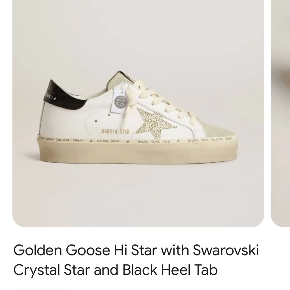 Golden goose high star black and gold